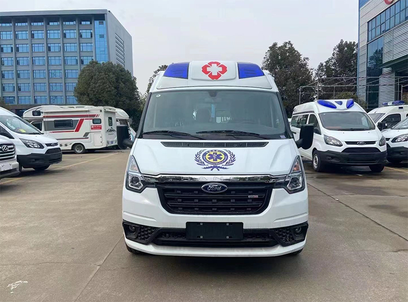 福特V348长轴中顶转运救护车